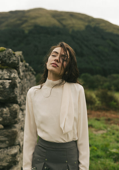 The Skye Top cream color