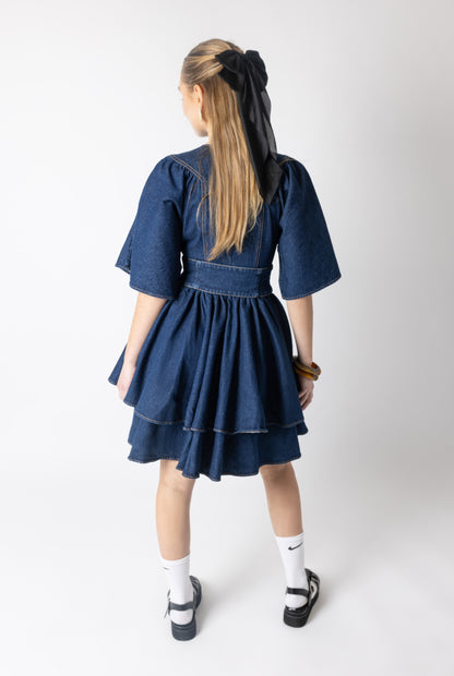 ghost annabelle dress blue GHOST Annabelle Dress